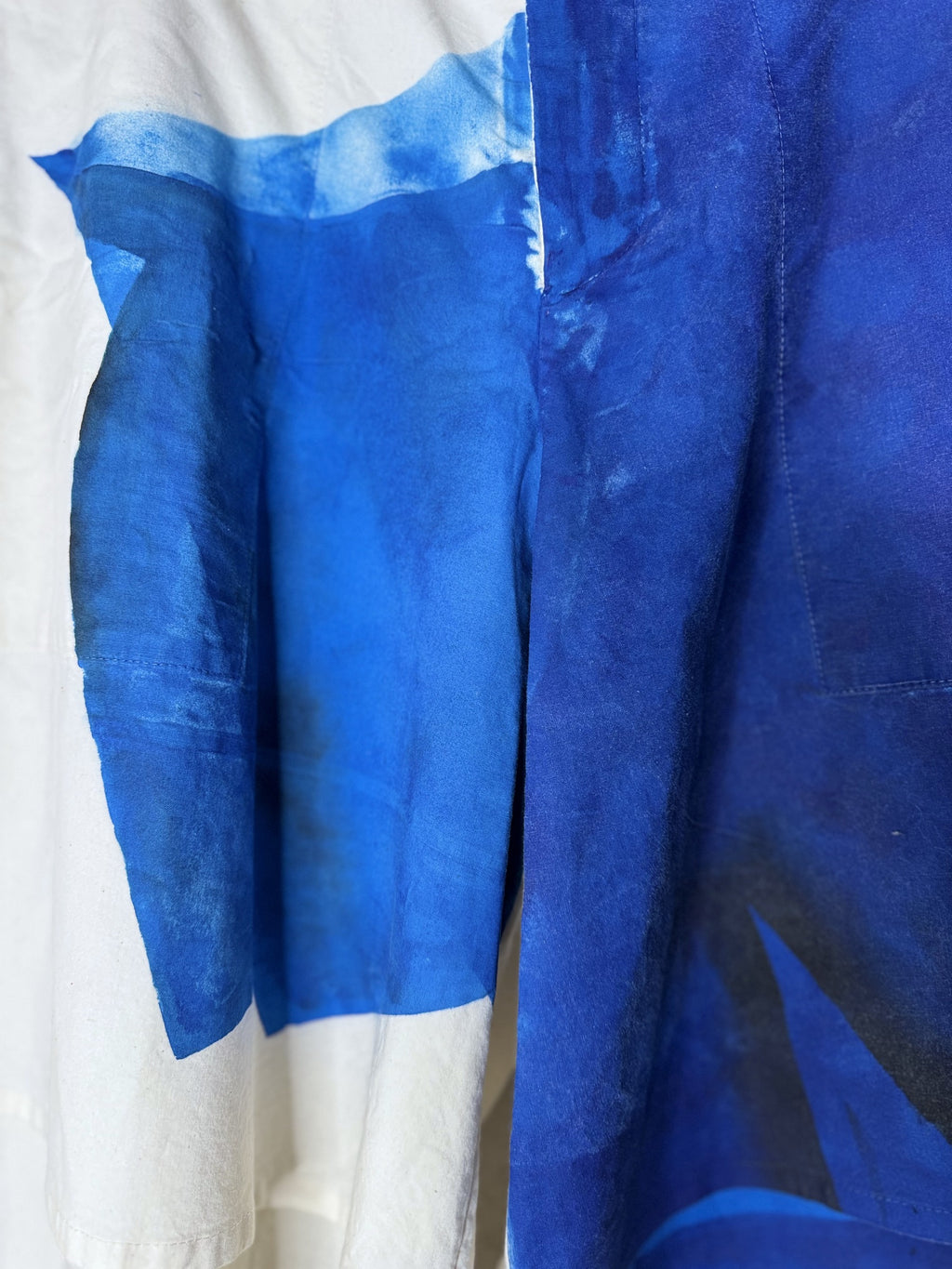toogood the machinist trouser - pigment painting cobalt