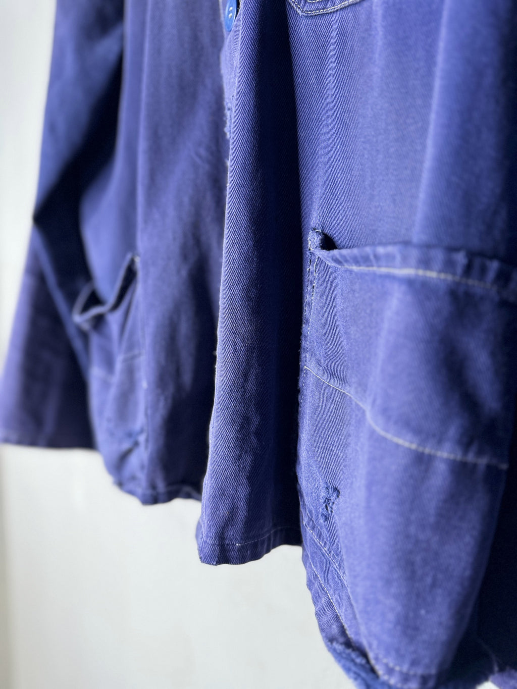 french vintage indigo workwear jacket