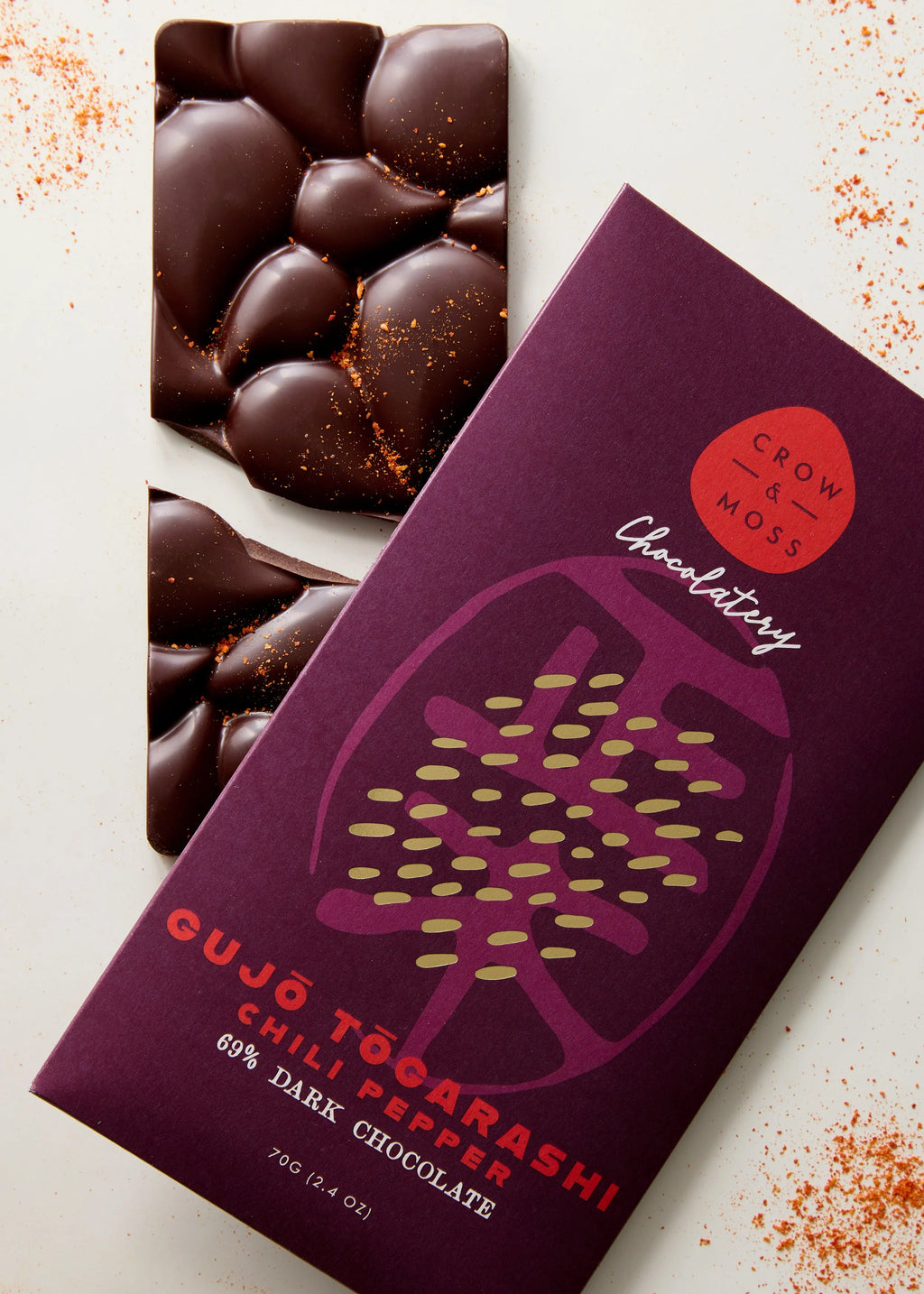 Eva Masaki x Crow & Moss - Gujō Tōgarashi -chili pepper chocolate