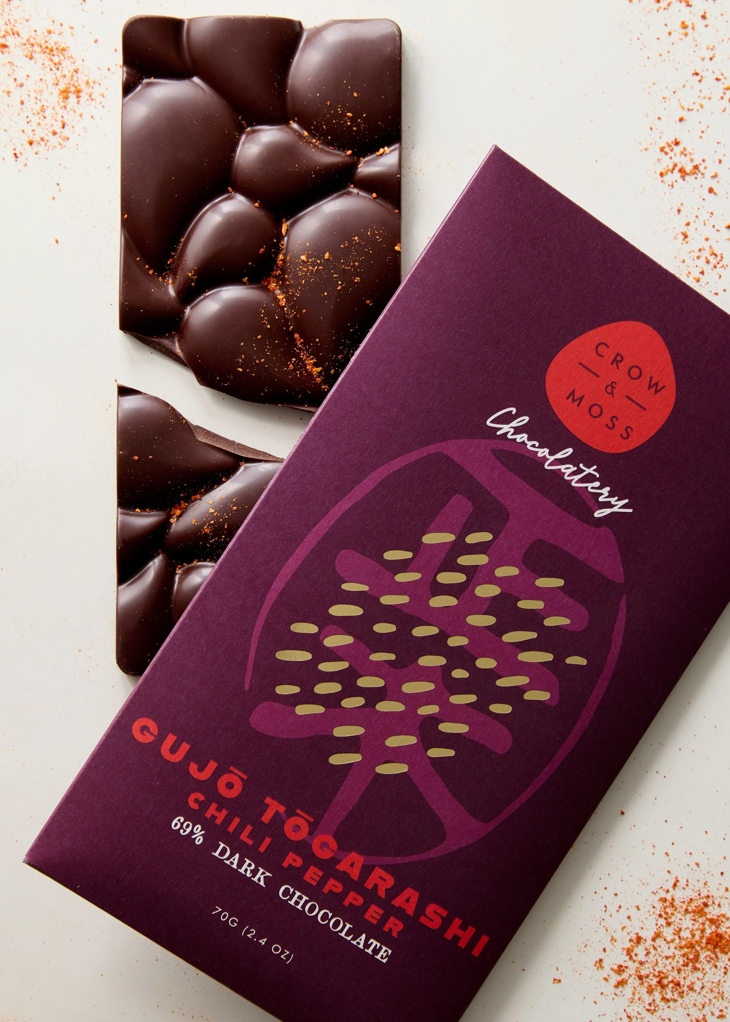 Eva Masaki x Crow & Moss - Gujō Tōgarashi -chili pepper chocolate