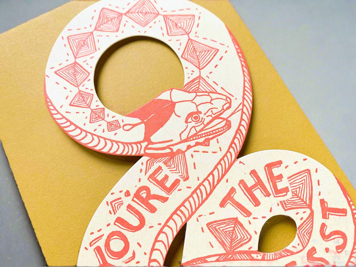 You're the best snake card