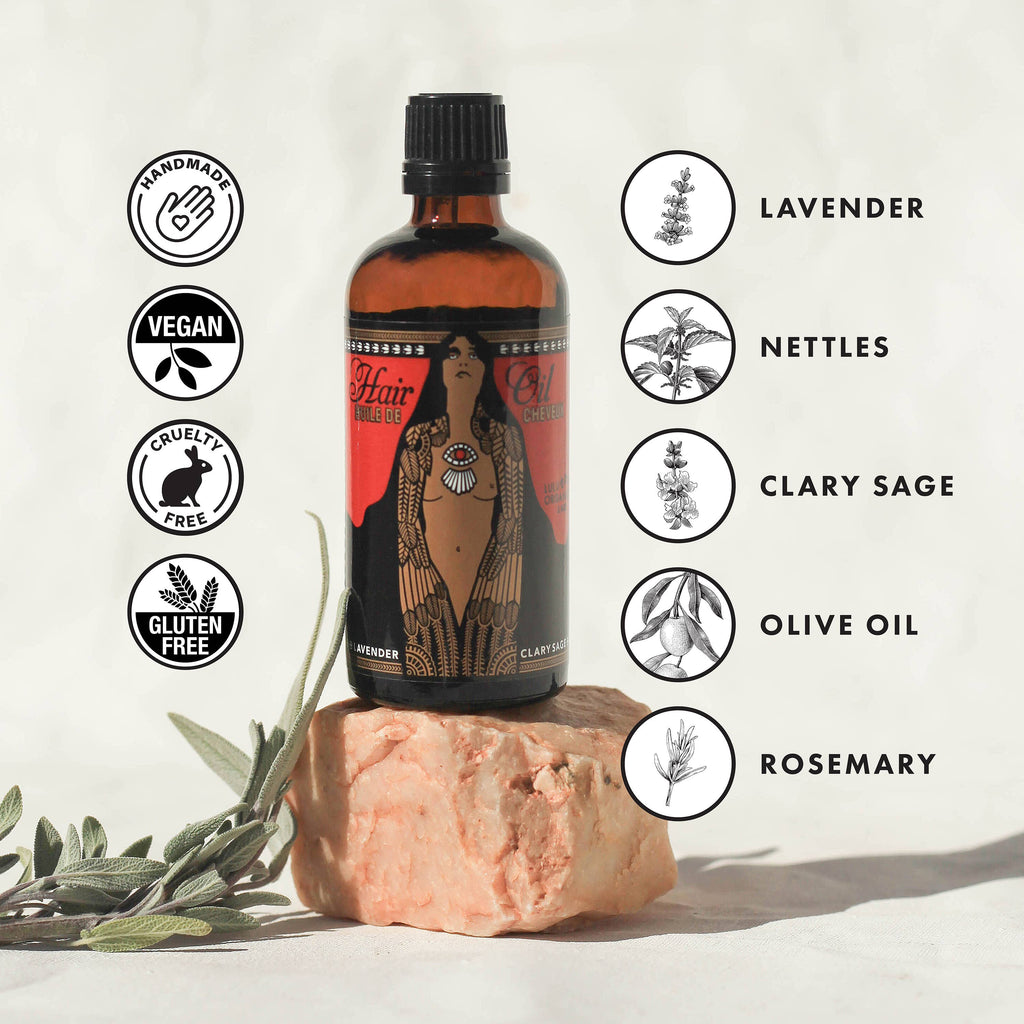 Lavender and Clary Sage Hair Oil