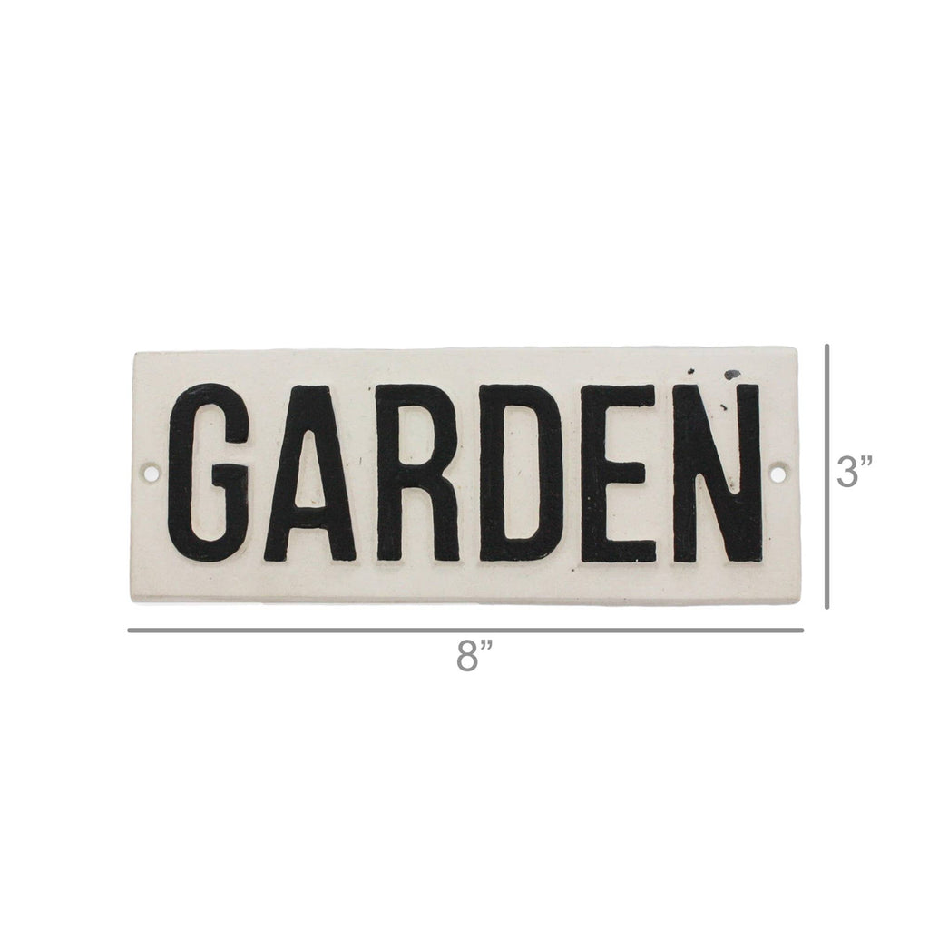 Garden - cast iron sign