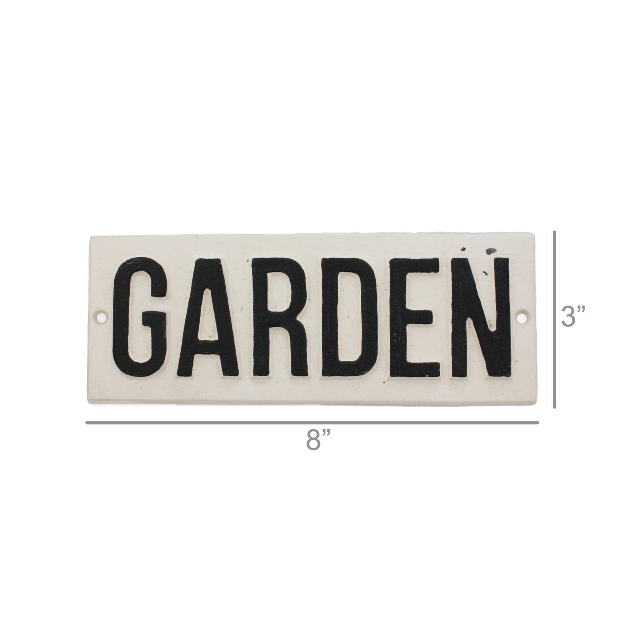 Garden - cast iron sign