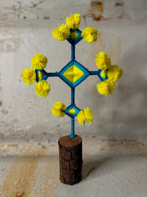 eye of god - ojo de dios - yellow