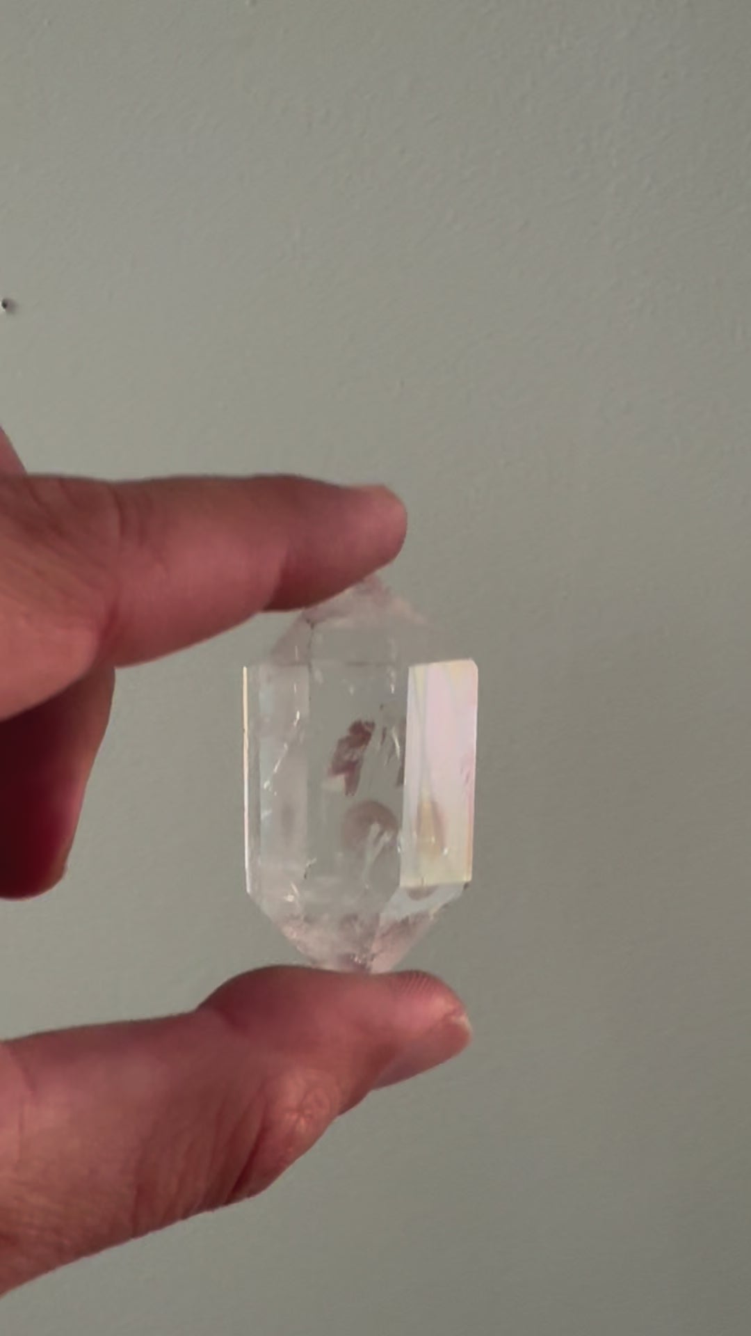 clear quartz double terminated - video